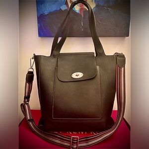 Mulberry x Paul Smith 'Antony' Tote Bag /Black Leather with Removable Strap
